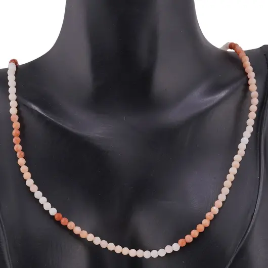 Colier Opal degrade sfere fatetate 3,5mm, imagine 2