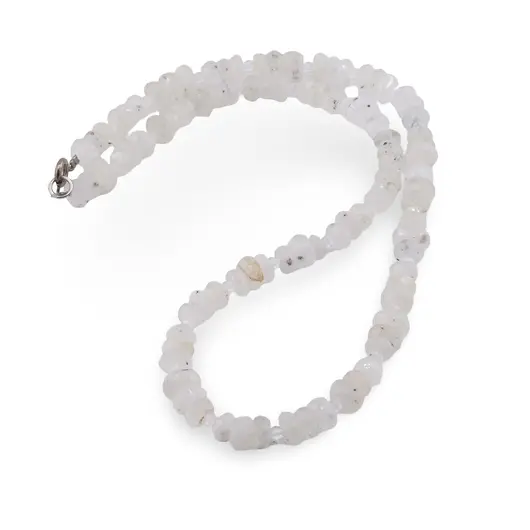 Colier Piatra lunii discuri fatetate 6-8mm si Cristal de stanca discuri fatetate 3mm