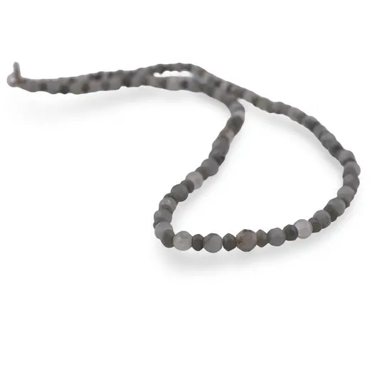 Colier Piatra lunii gri discuri fatetate 4-6mm, imagine 2