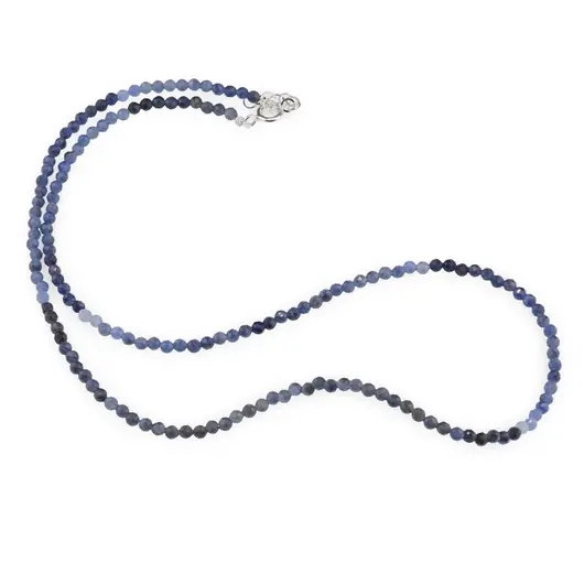 Colier Sodalit degrade sfere fatetate, 3mm