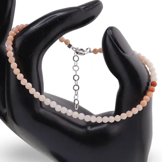 Bratara Opal degrade sfere fatetate, 3mm, imagine 2