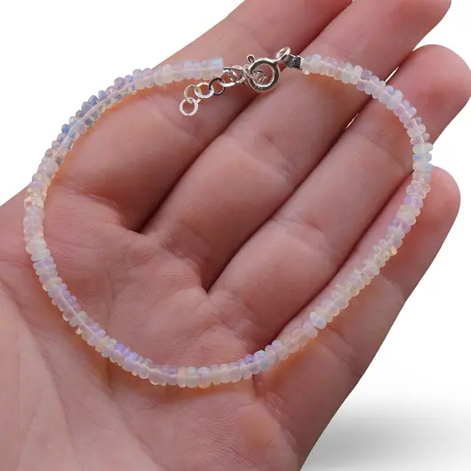 Bratara Opal etiopian de foc rondele 3-3,5mm, imagine 3