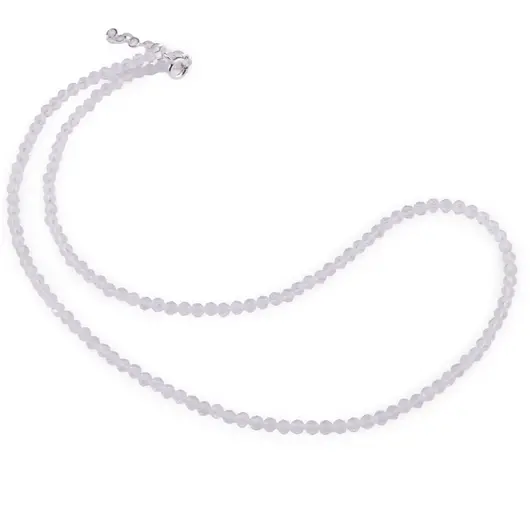 Colier Cristal de stanca sfere fatetate, 3mm