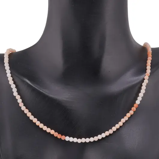 Colier Opal degrade sfere fatetate, 3mm, imagine 2