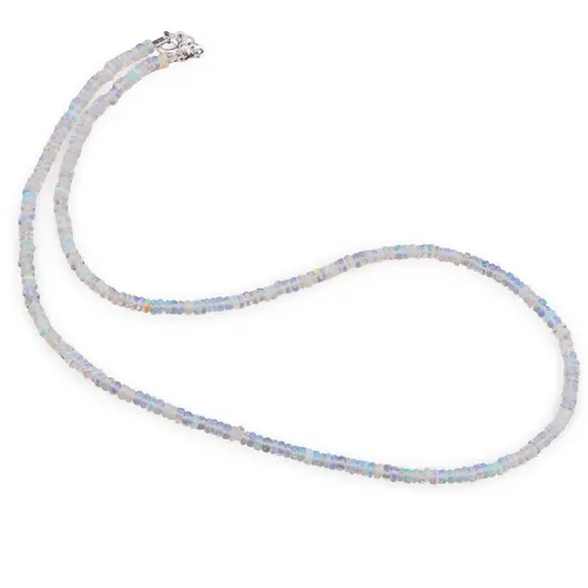 Colier Opal etiopian de foc rondele 3-3,5mm