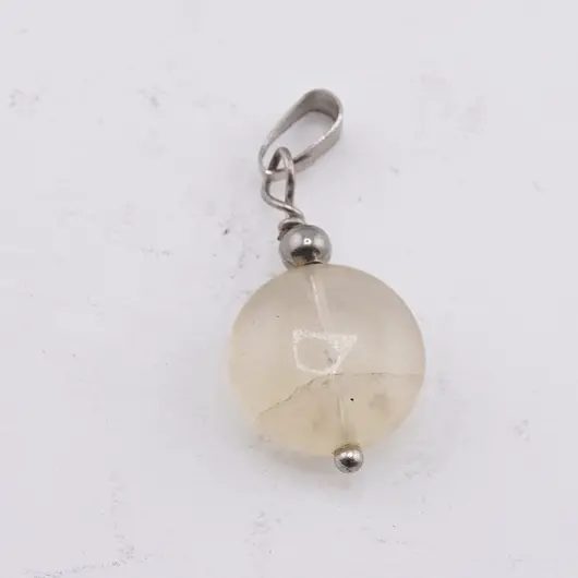 Pandantiv Citrin banut 12 mm