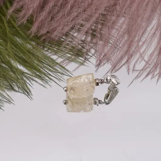 Pandantiv Citrin neuniform 10mm, imagine 2