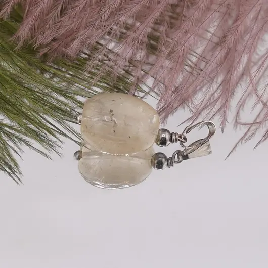 Pandantiv Citrin oval 13mm, imagine 2