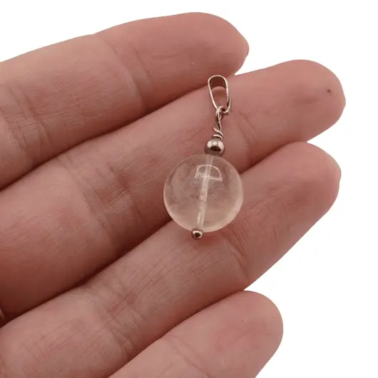 Pandantiv Citrin sfera fatetata 12 mm, imagine 3