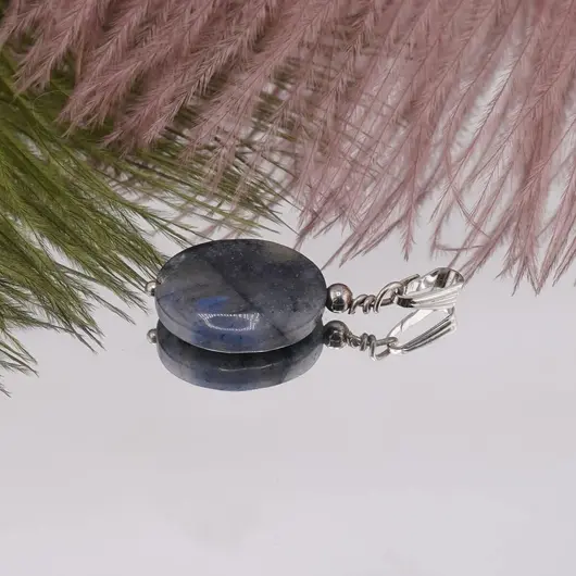 Pandantiv Sodalit oval sfeluit 18mm, imagine 2