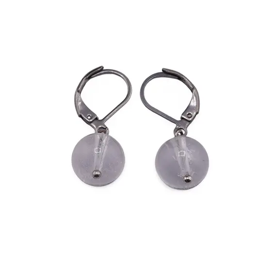Cercei cu agatatoare Cristal de stanca sfere 10mm