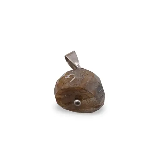 Pandantiv Labradorit disc fatetat 11mm