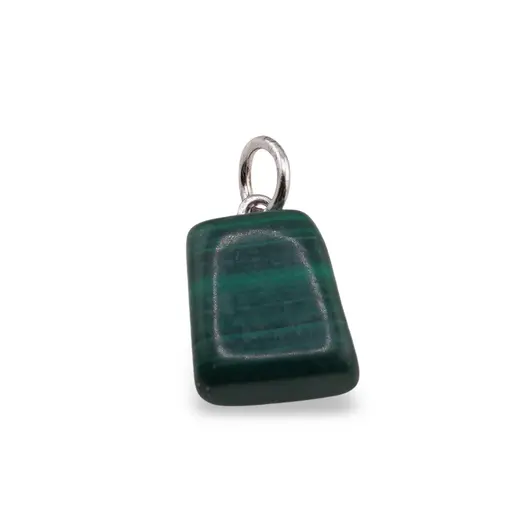 Pandantiv Malachit natural neuniform si argint 925