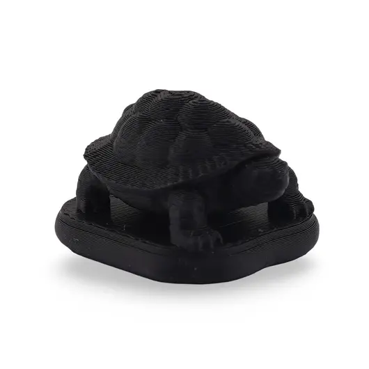 Statueta Broasca testoasa din PLA premium, negru - 33mm, imagine 2