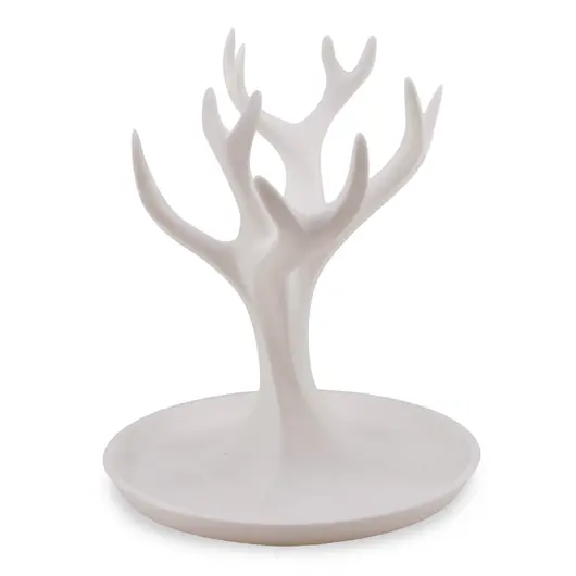 Suport pentru bijuterii din PLA premium, copac cu ramuri - alb, imagine 2