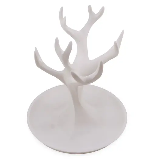 Suport pentru bijuterii din PLA premium, copac cu ramuri - alb, imagine 3