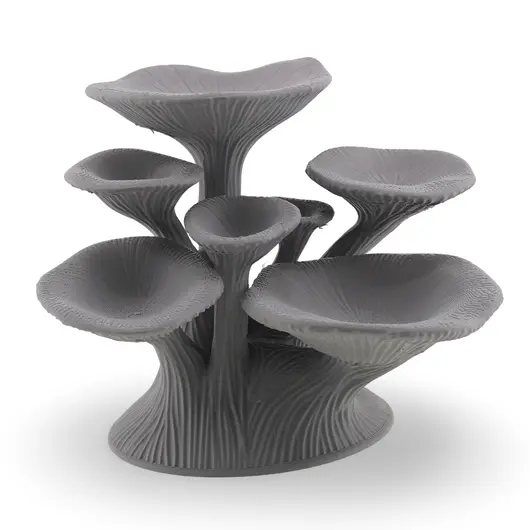 Suport pentru cristale din PLA premium, ciuperca - gri, imagine 2