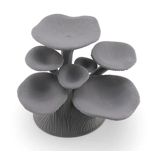 Suport pentru cristale din PLA premium, ciuperca - gri, imagine 3