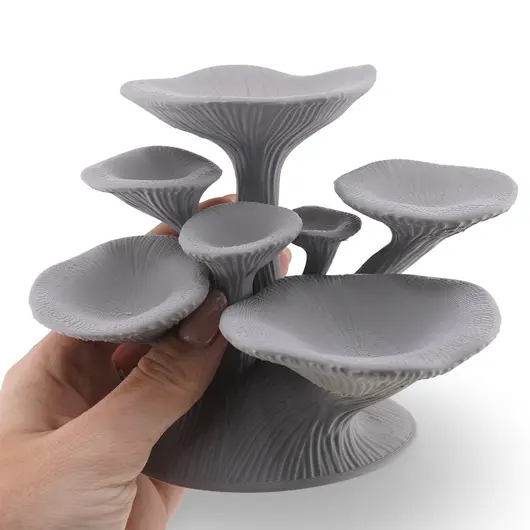 Suport pentru cristale din PLA premium, ciuperca - gri, imagine 7