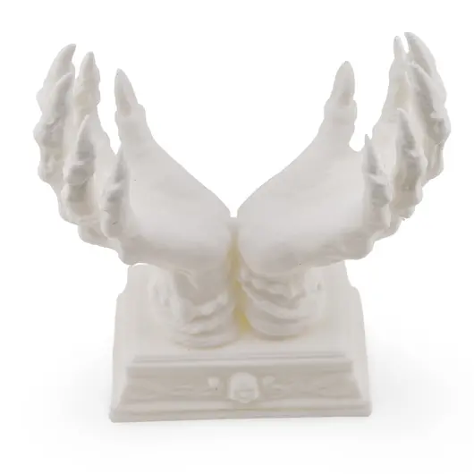 Suport pentru cristale din PLA premium, maini de vrajitoare - alb, imagine 3