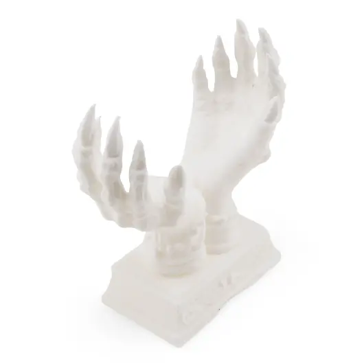 Suport pentru cristale din PLA premium, maini de vrajitoare - alb, imagine 4