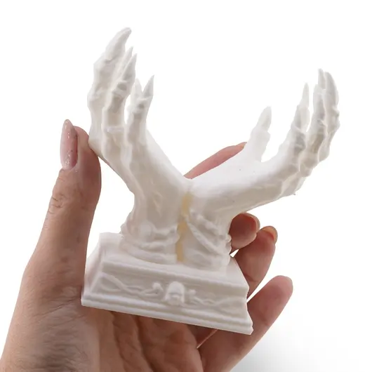 Suport pentru cristale din PLA premium, maini de vrajitoare - alb, imagine 6