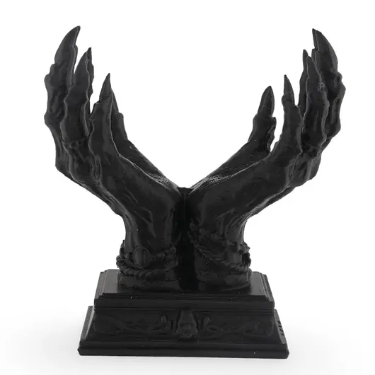 Suport pentru cristale din PLA premium, maini de vrajitoare - negru, imagine 2