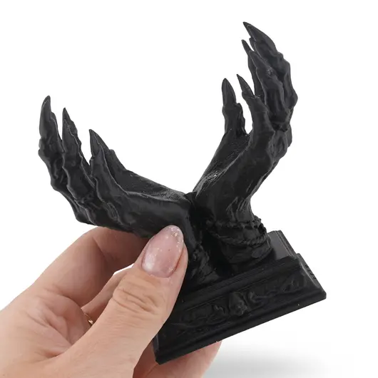 Suport pentru cristale din PLA premium, maini de vrajitoare - negru, imagine 6