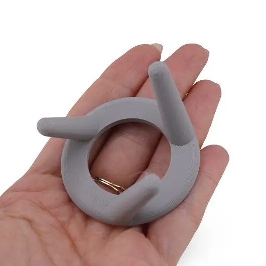 Suport pentru sfera din PLA premium, forma circulara cu trei picioare - gri, imagine 4