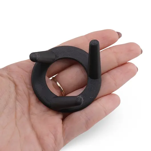 Suport pentru sfera din PLA premium, forma circulara cu trei picioare - negru, imagine 5