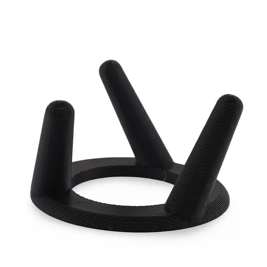 Suport pentru sfera din PLA premium, forma circulara cu trei picioare - negru, imagine 2