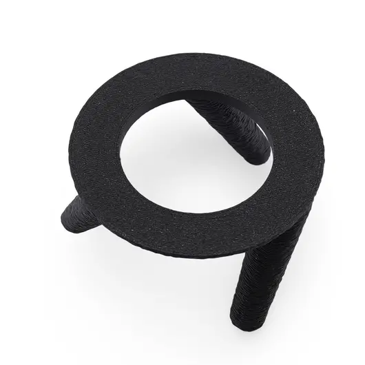 Suport pentru sfera din PLA premium, forma circulara cu trei picioare - texturat - negru, imagine 4