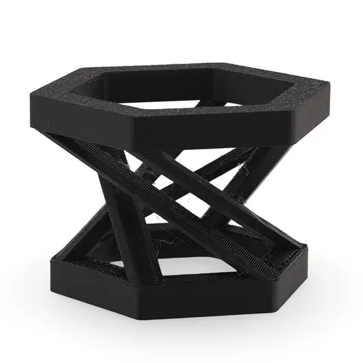Suport pentru sfera din PLA premium, forma hexagonala - negru, imagine 2