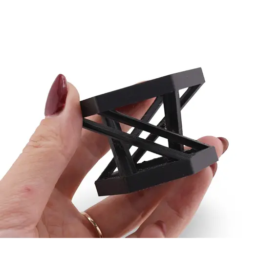 Suport pentru sfera din PLA premium, forma hexagonala - negru, imagine 4