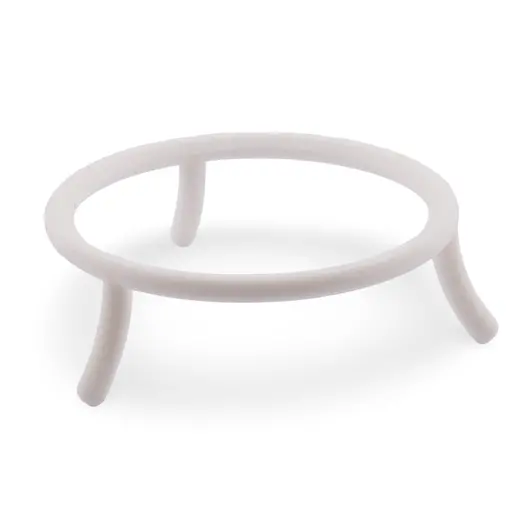 Suport pentru sfera din PLA premium, forma rotunda cu trei picioare, 68mm - alb