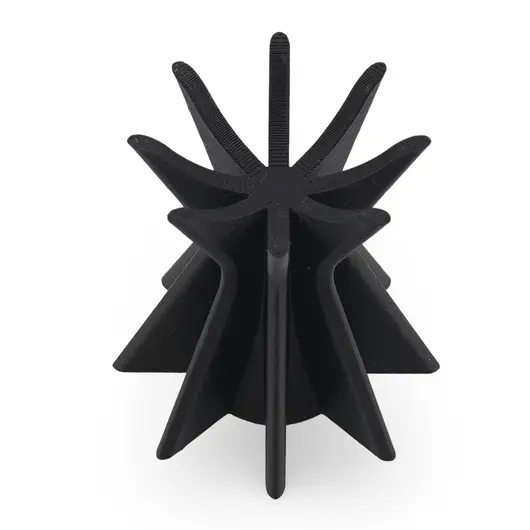 Suport pentru sfera din PLA premium, forma stelata cu opt brate - negru, imagine 3