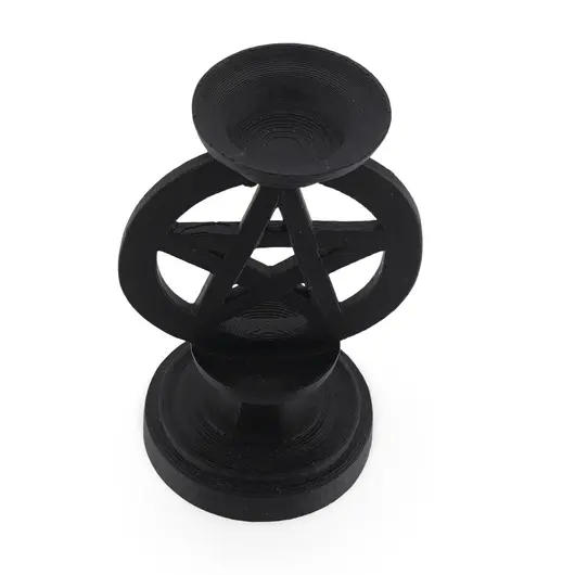 Suport pentru sfera din PLA premium, pentagrama cu piedestal - negru, imagine 3