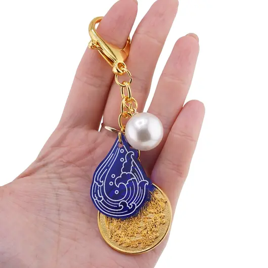 Amuleta breloc feng shui din metal pentru avere, 2026, imagine 3