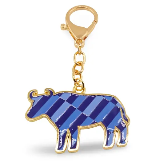 Amuleta breloc feng shui din metal pentru zodia Bivol, 2026