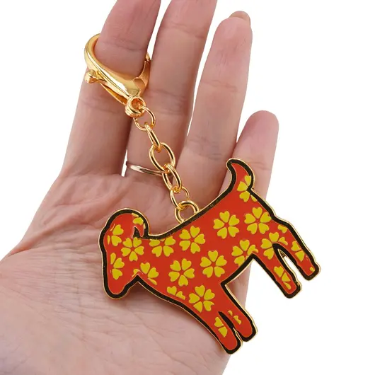 Amuleta breloc feng shui din metal pentru zodia Capra, 2026, imagine 3