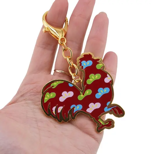 Amuleta breloc feng shui din metal pentru zodia Cocos, 2026, imagine 3