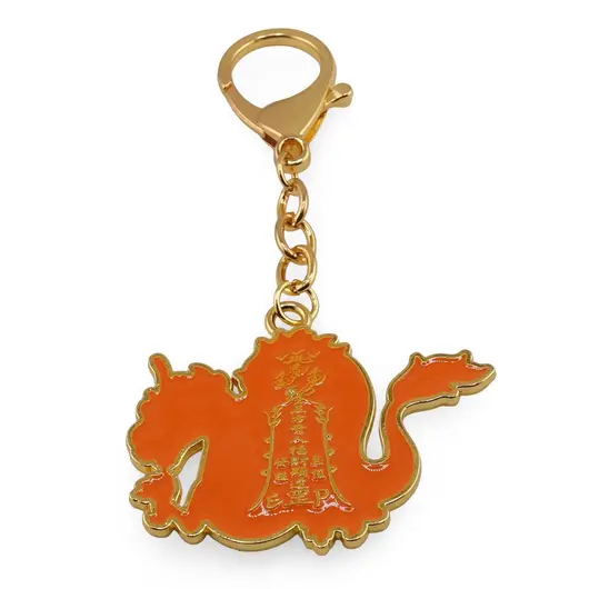 Amuleta breloc feng shui din metal pentru zodia Dragon, 2026, imagine 2