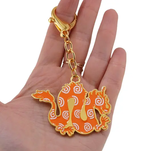 Amuleta breloc feng shui din metal pentru zodia Dragon, 2026, imagine 3