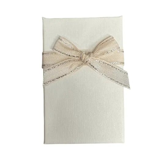 Cutie pentru cadou dreptunghiulara crem diverse modele, 8x5cm, imagine 2