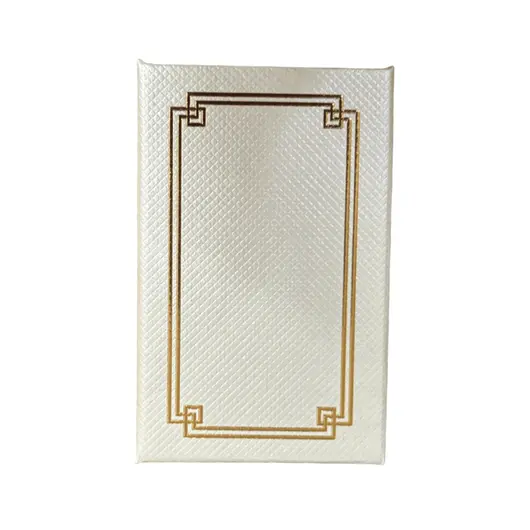 Cutie pentru cadou dreptunghiulara crem diverse modele, 8x5cm, imagine 3