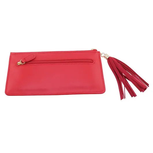 Portofel Feng Shui cu Zeul Bogatiei si Cal Tribut, rosu - 2026, imagine 2