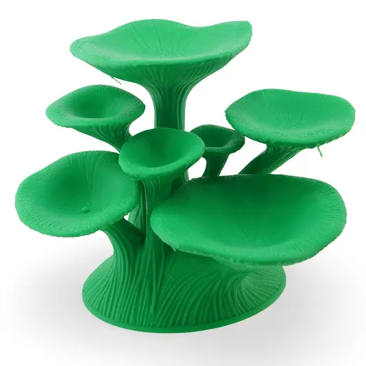 Suport pentru cristale din PLA premium, ciuperca - verde, imagine 2