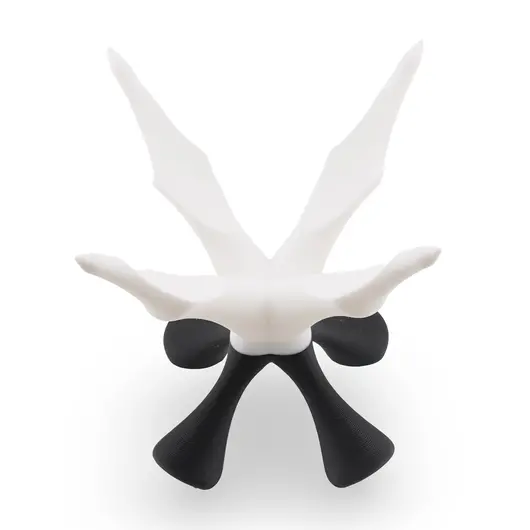 Suport pentru cristale din PLA premium, cu patru brate - alb, negru, imagine 3