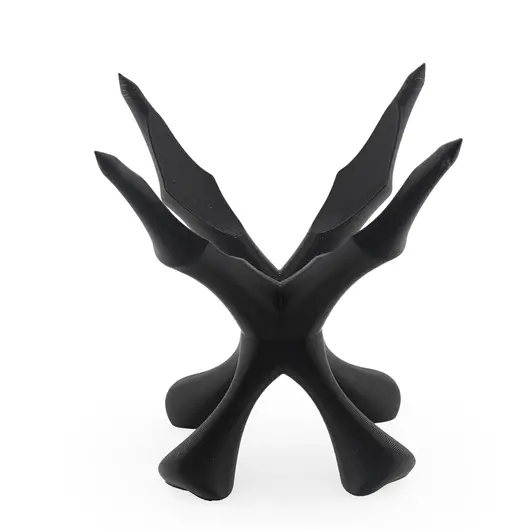 Suport pentru cristale din PLA premium, cu patru brate - negru, imagine 2