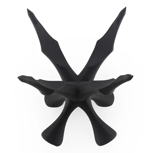 Suport pentru cristale din PLA premium, cu patru brate - negru, imagine 3